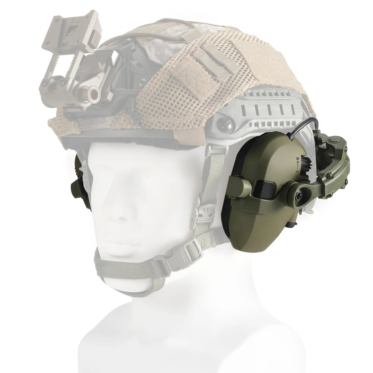 Casque de tir tactique pour l'extérieur, protection auditive électronique, réduction active du bruit, casque de chasse