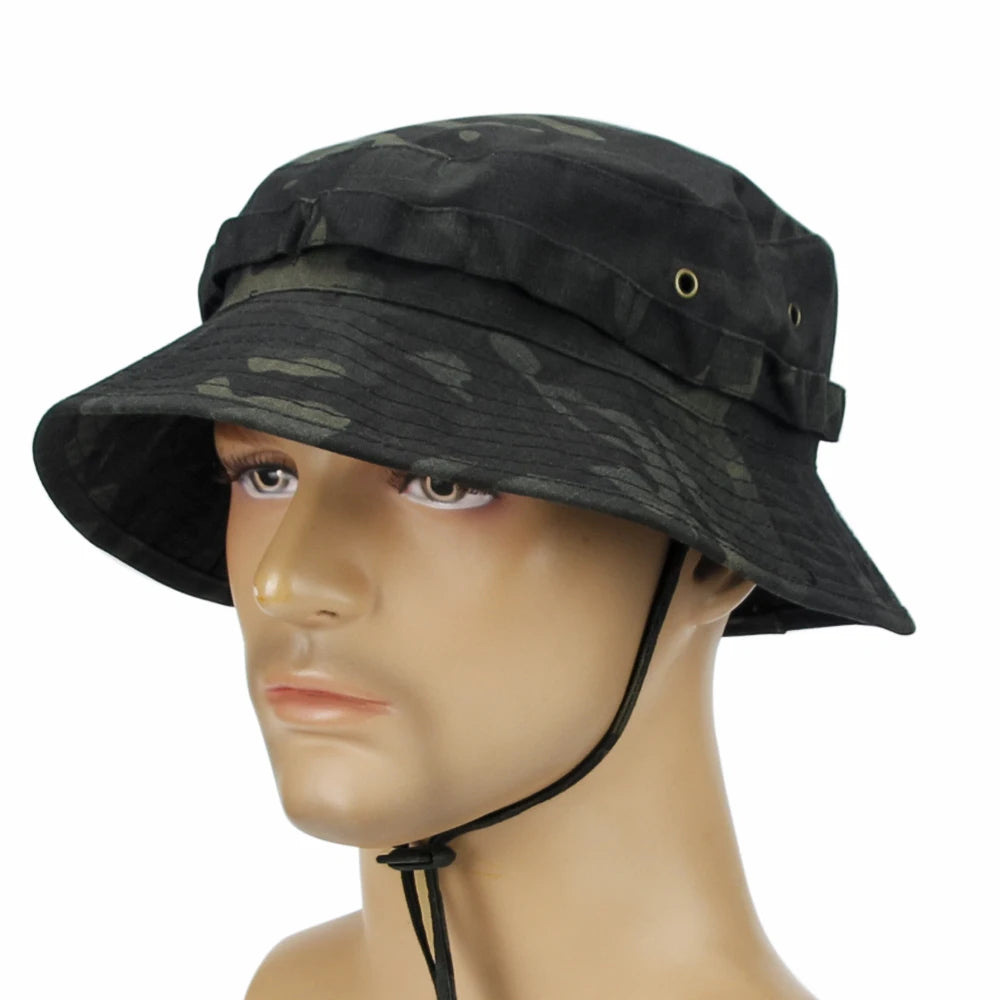 Chapeau Boonie Camouflage Pliable — Pêche, Chasse, Randonnée & Plage