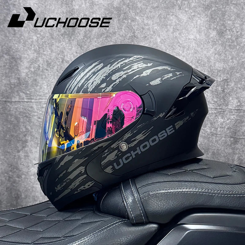 Casque moto quatre saisons Motocross modulaire rabattable — hommes, femmes, tout-terrain