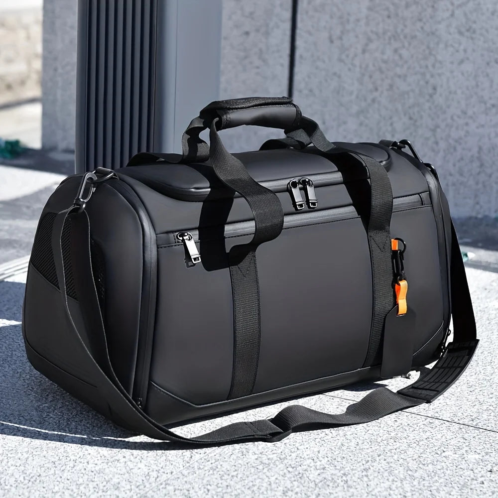 Sac de voyage de grande capacité pour hommes, sac de sport spacieux avec plusieurs compartiments, sac de week-end pour une nuit, sac de voyage