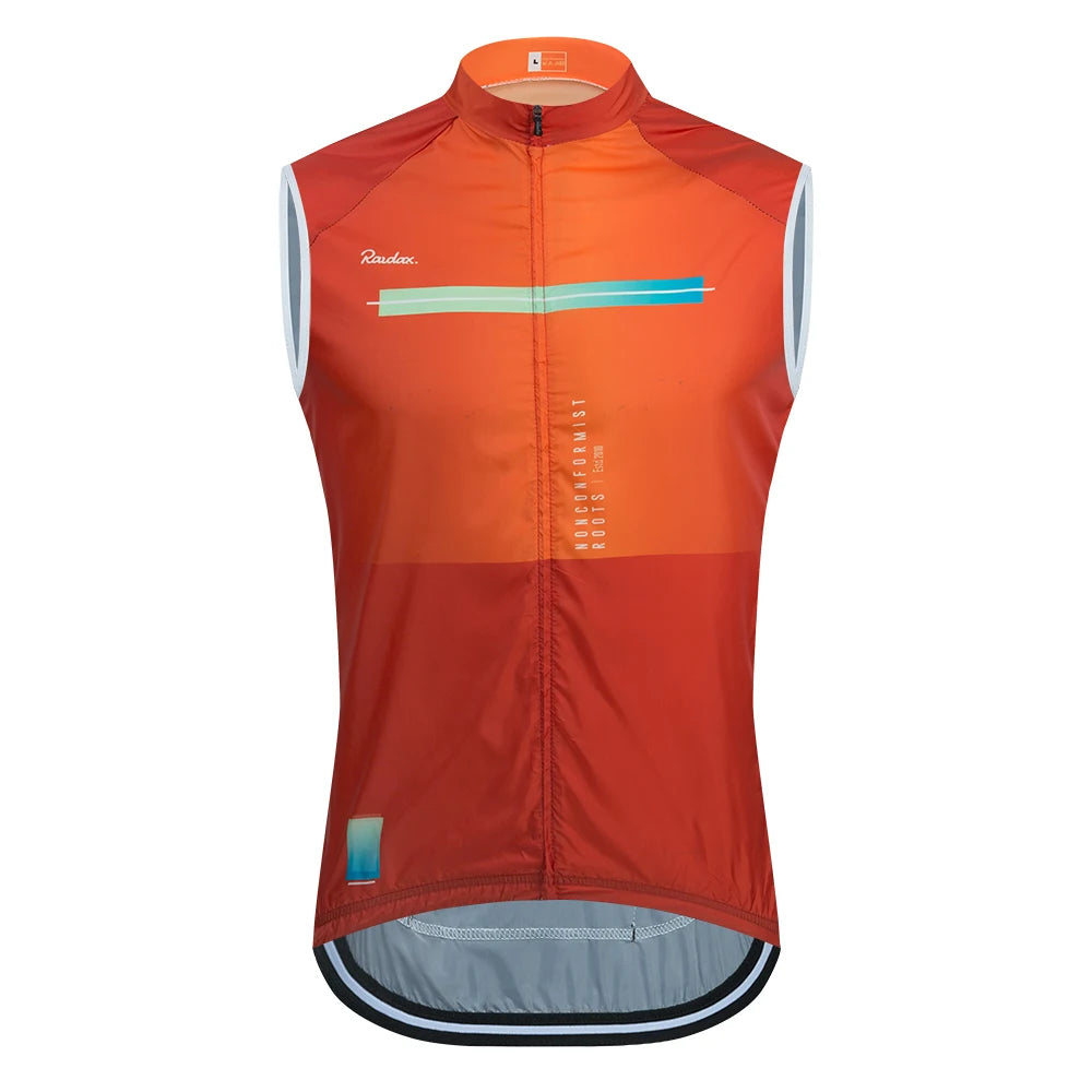 Gilet de cyclisme sans manches en maille — maillot de corps, coupe-vent, vêtements de moto