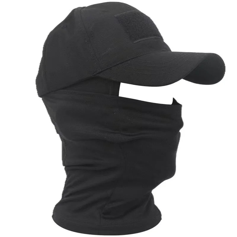 Casquette de baseball tactique camouflage, pour la pêche en plein air, la randonnée, la chasse, les sports, protection solaire, respirante, camouflage, cagoule, demi-masque de ski