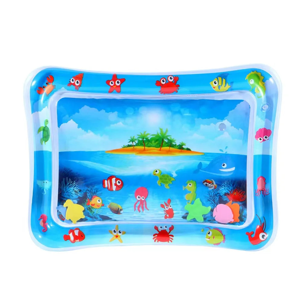 Alfombrilla de juego inflable para bebé, cojín de agua de PVC para bebés, almohadilla de juego acuática para niños, juguetes de actividad de desarrollo para educación temprana