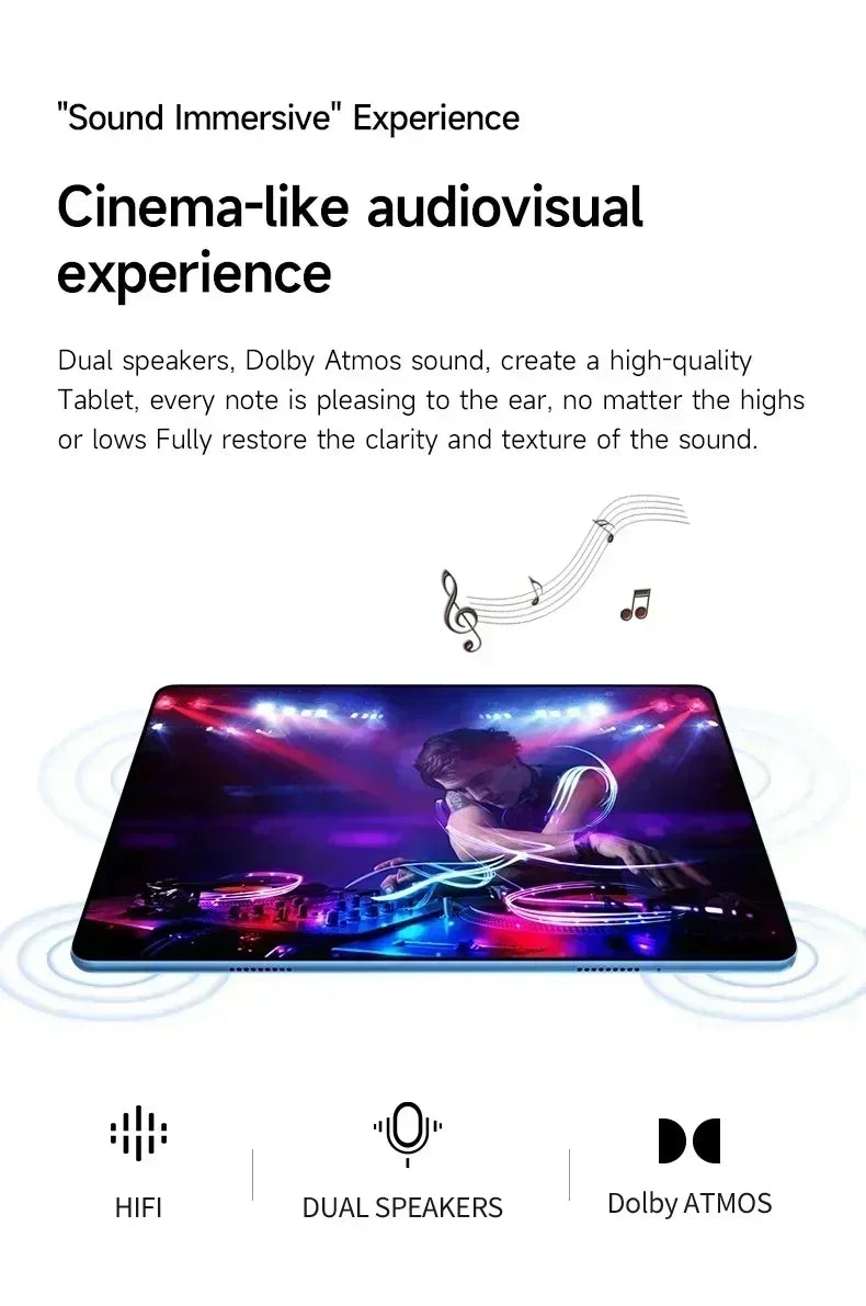 Tablette PC 11 pouces Android 16 — 24 Go RAM, 2 To ROM, 4K HD, 5G, double SIM, appel vidéo, WiFi