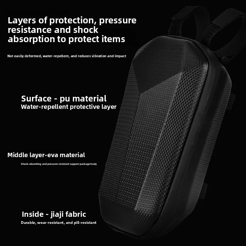 4L Electric Scooter Handlebar Bag, Large Capacity, Hard Shell, Hanging Storage, Waterproof, Electric Scooter Accessories
