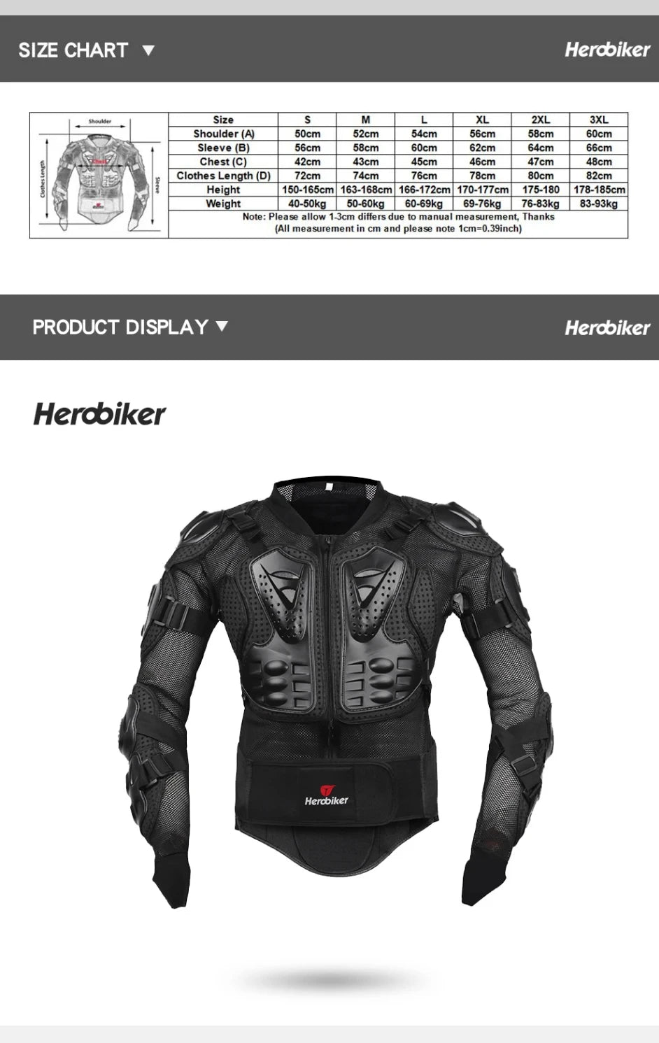 Veste de Motocross pour hommes, armure corporelle, armure de Moto, résistante à l'usure, Anti-chute, veste de course de vélo, Protection de Moto