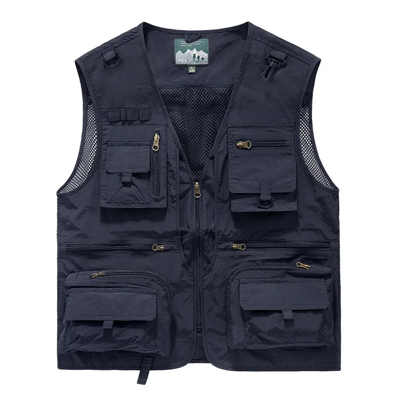 FGKKS – gilet multi-poches pour hommes, nouveau gilet de pêche respirant pour l'extérieur, design de qualité, veste de loisirs de haute technologie pour hommes