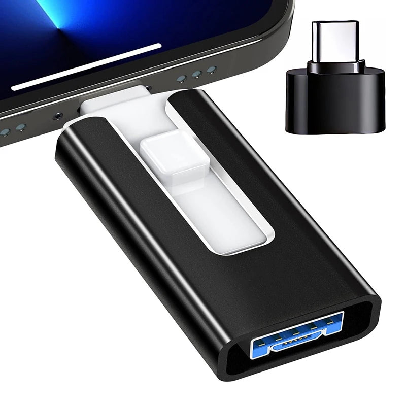 4 In1 OTG Micro USB 3.0 clé USB double usage Android TYPE-C clé Mobile Micro USB clé USB clé USB gratuite pour iPhone
