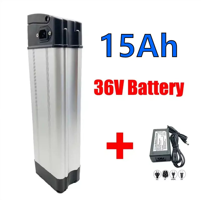 36V High Capacity 15Ah-20Ah-30Ah Electric Motorcycle, Folding Bike, Takeaway, Silverfish Universal Express Lithium Battery