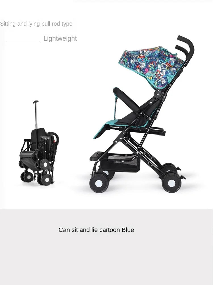 Buggy Bébé Pliable Léger Parapluie — Assis ou Allongé 0 à 3 Ans Poussette