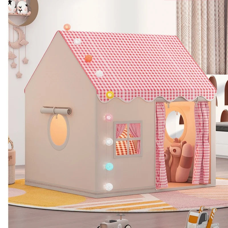 Kids Foldable Indoor Play Tent, Garden Teepee, Princess Castle, Cubby Toys, Children Room House, Outdoor Games