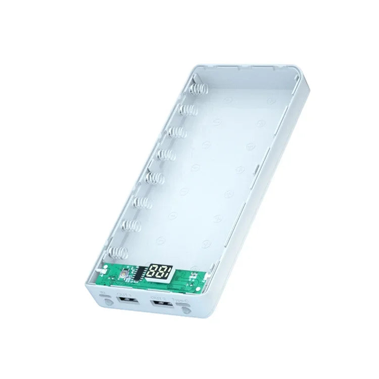 Boîtier de rangement pour batteries 8/10*18650 sans soudure, double USB, étui de batterie externe DIY, support de batterie 8/10*18650, chargeurs rapides PD