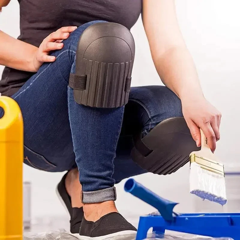 Rodilleras de protección para trabajadores de barro de azulejos, artefactos de ladrillo grueso, herramientas manuales de trabajo contra la humedad, pasta para la rodilla, suelo de jardín, 1 par