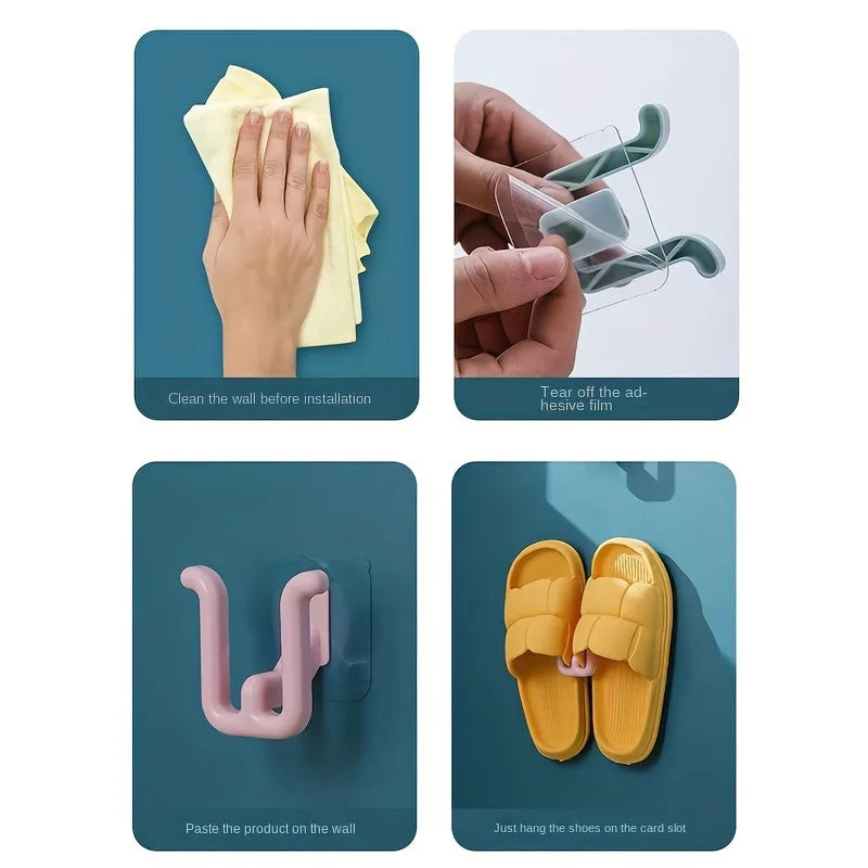 Suction cup hooks for bathroom, home accessories, 4 pieces