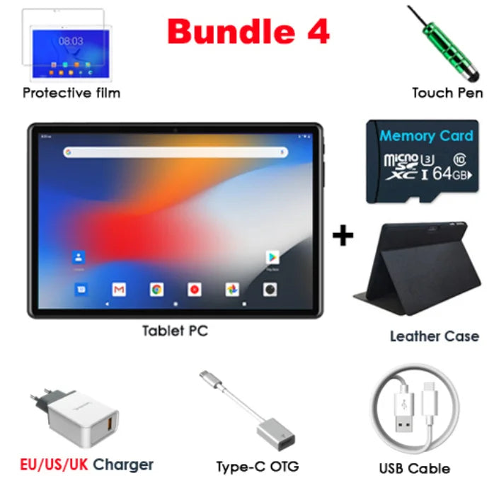 Global Pad-Tablet de persistencia 4G, Octa Core, Android 12, Ordenador PC, Tarjeta ocular para turistas, Llamada telefónica, WiFi, Bluetooth, Original, Nuevo, 2024