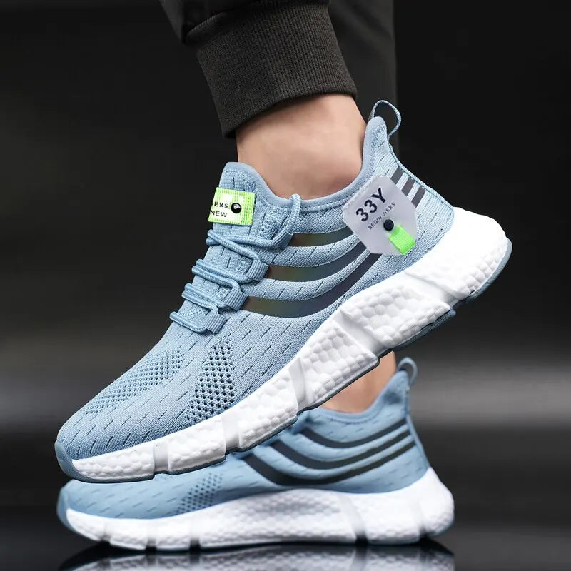BIG RUNNING Baskets Maille Respirantes Homme — Course, Marche & Tennis EU 35–48