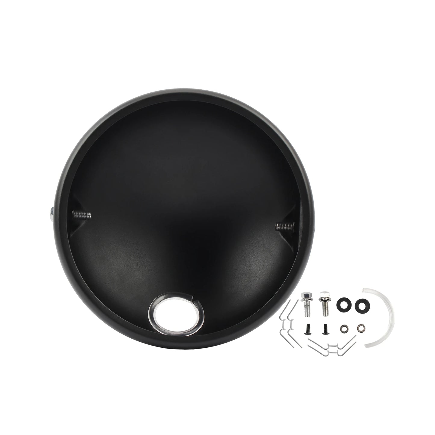 Carcasa universal de faro LED para motocicletas, 5.75 pulgadas, 7 pulgadas, soporte de Base de faro modificado retro para Harley Yamaha Suzuki Cafe Racer