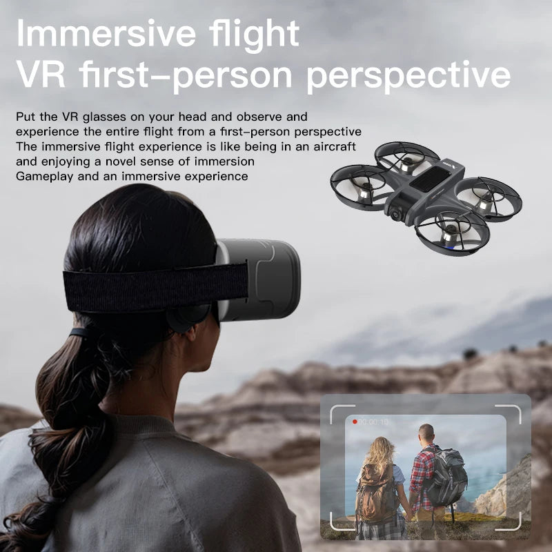 Mini dron profesional 4K Lenovo X226/X226VR, helicóptero teledirigido, avión RC, dron con pantalla, cuadricóptero, juguete de regalo para niños