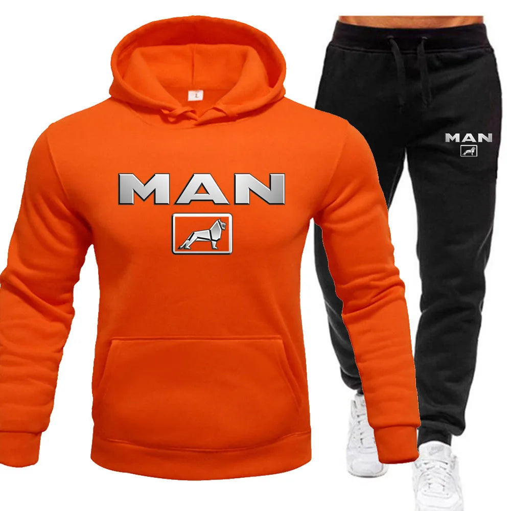Ensemble Sweat À Capuche Pantalon Jogging Homme — Survêtement Sport 2 Pièces 2024
