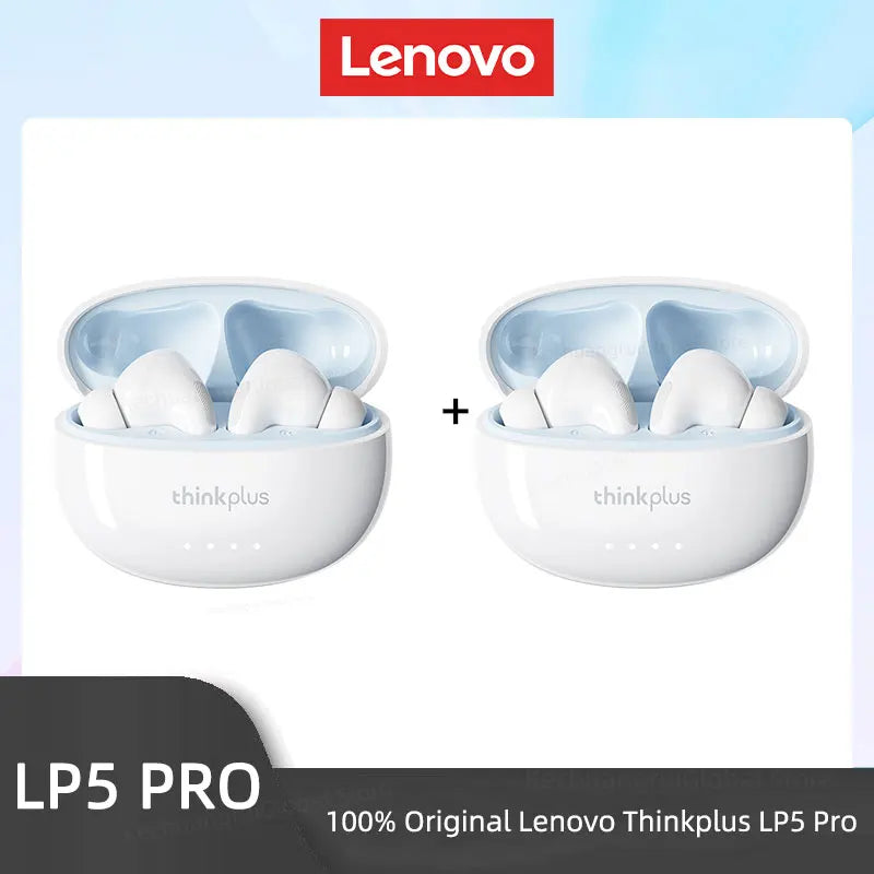 Lenovo-Auriculares inalámbricos LP5 PRO, Bluetooth 5.4, TWS, sonido HiFi, auriculares para juegos, cascos deportivos LP5Pro, batería de larga duración con micrófono 2025