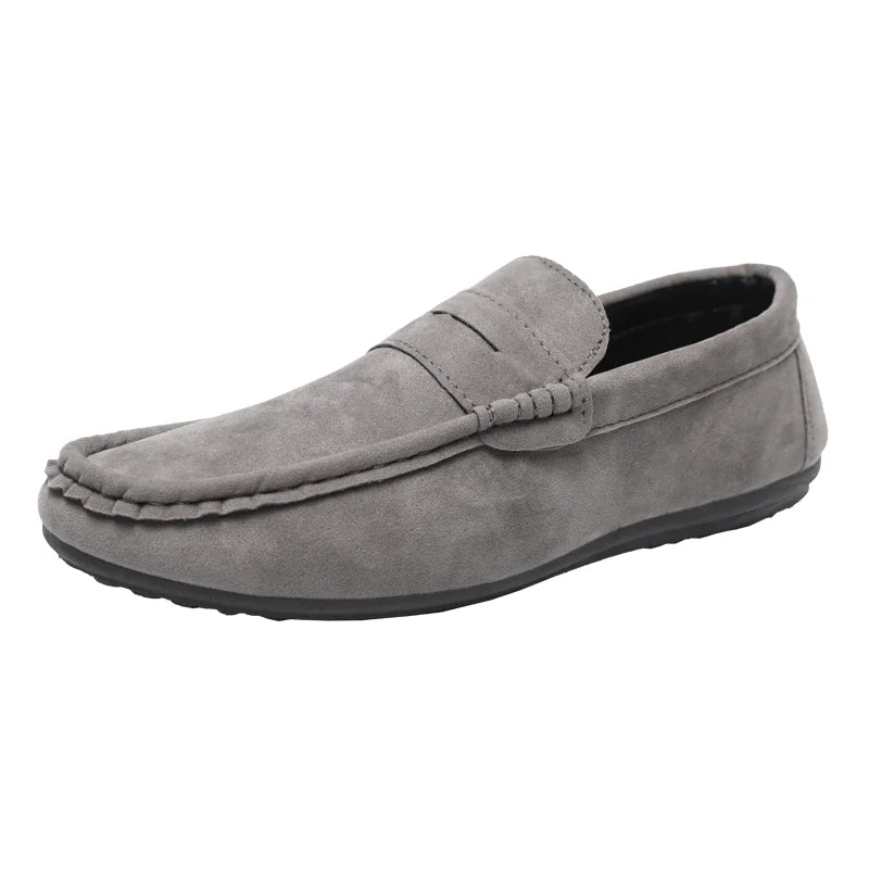 Men's High-Quality Soft Loafers Spring Autumn Men's Shoes Casual Warm Slip-on Driving Flats Plus Size Men's Shoe