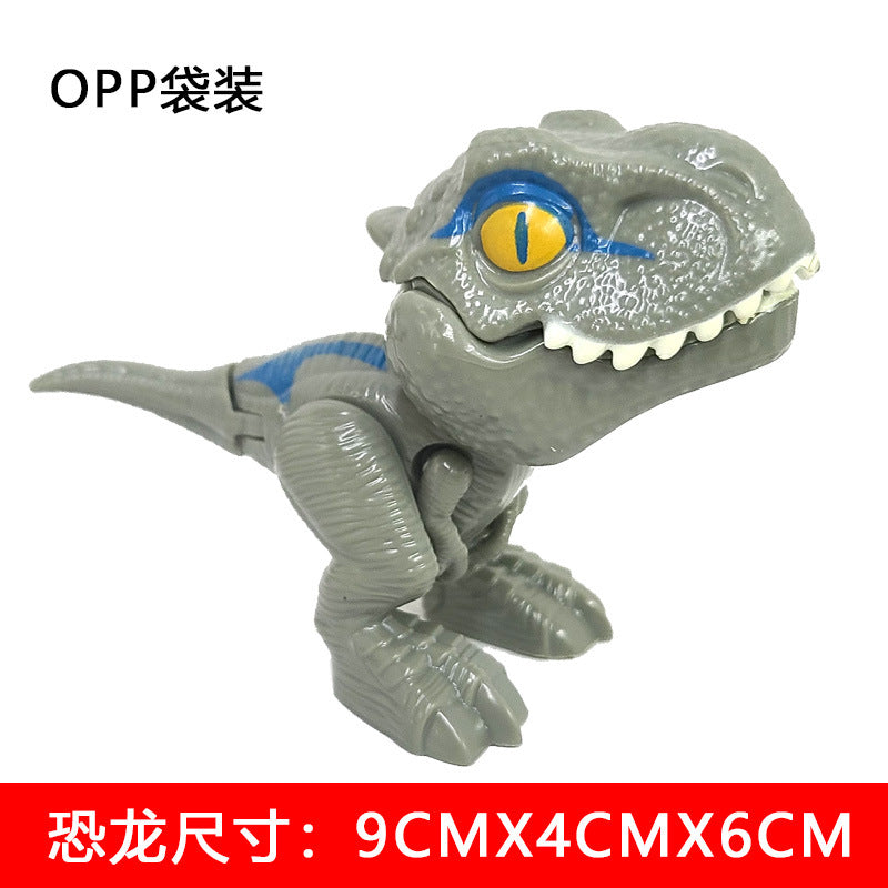 Dinosaure jurassique Triceratops tyrannosaure, modèle de jouets pour enfants, dinosaures créatifs pour mordre les doigts, jouet interactif, cadeau pour garçon