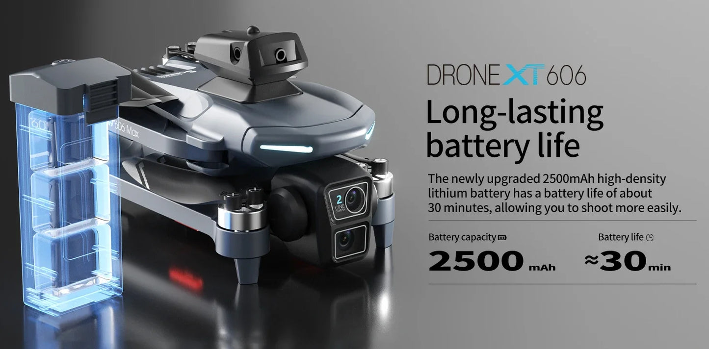 Drone GPS 8K sans fil — double caméra HD, WiFi 5G FPV, évitement d'obstacles, quadricoptère brushless RC