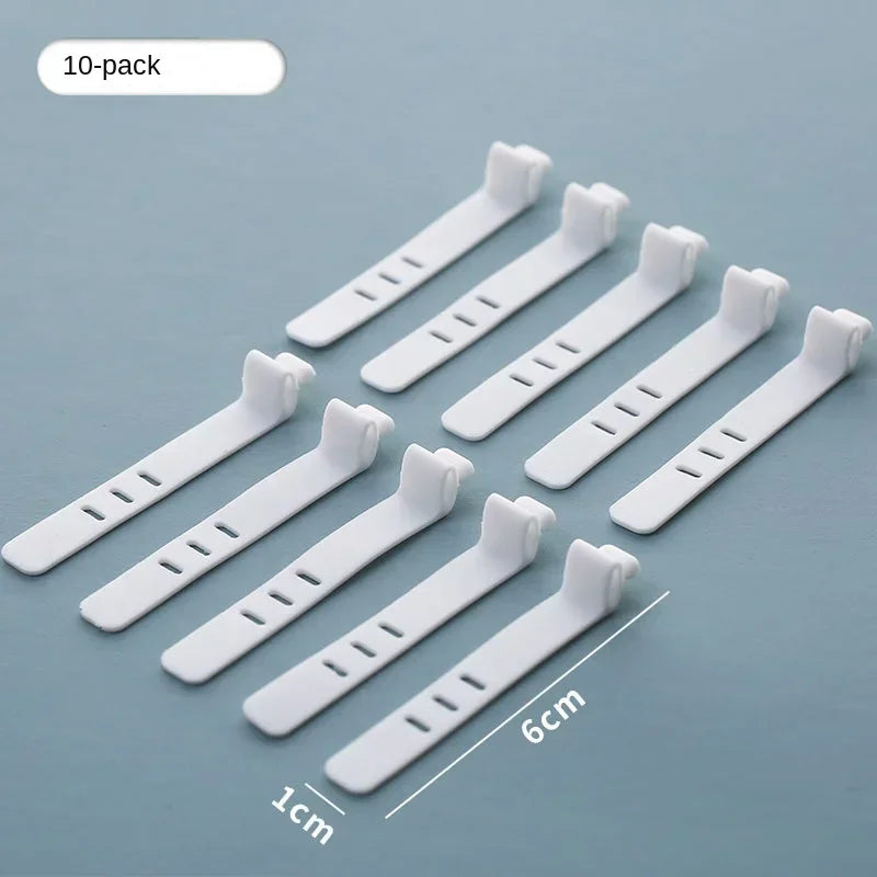 Clear Plastic Data Cable Storage Box, Household Cable, Mobile Phone Charger, Charging Cable Finishing Box, Divided Grid Box