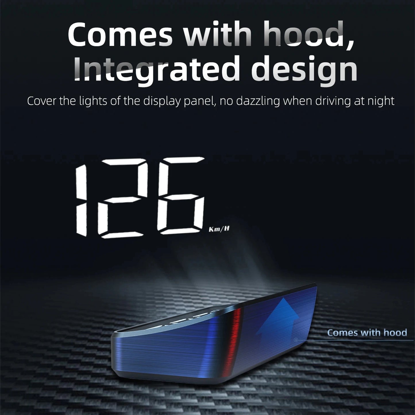 Pantalla frontal HD M2 GPS, velocímetro KM/H, proyector de parabrisas digital HUD, accesorio electrónico universal para coche