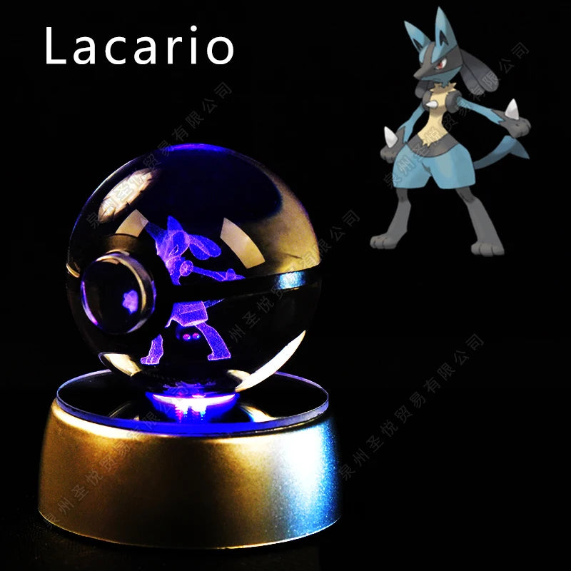 Boule de cristal 3D veilleuse — lampe en verre, statue, cadeau d'anniversaire pour enfants