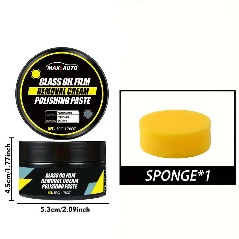 Kit de revestimiento de barniz de vidrio para coche, pasta para quitar película de aceite del parabrisas, repelente al agua, kits de limpieza hidrofóbicos anti-lluvia