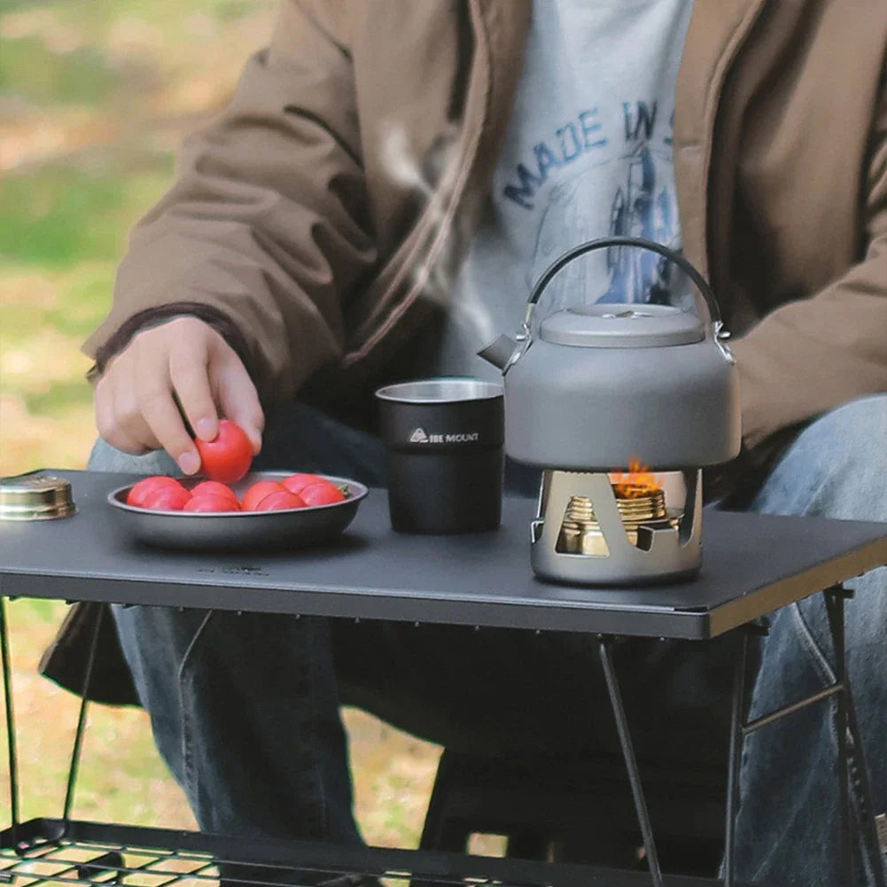 Mini poêle à alcool Portable, brûleur à puissance de feu réglable, poêle à essence, support en alliage d'aluminium, poêles de Camping en laiton ultralégers