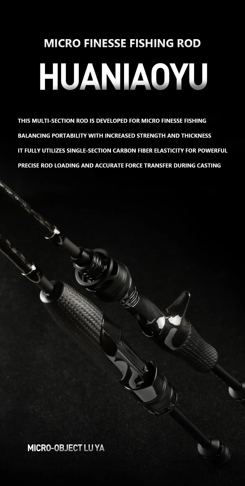 Canne à pêche spinning Mavllos MOXIAO 1,45-1,68 m, puissance UL, 5 sections, leurre 1-5 g, 2-5 lb, canne à pêche légère en carbone pour eau douce