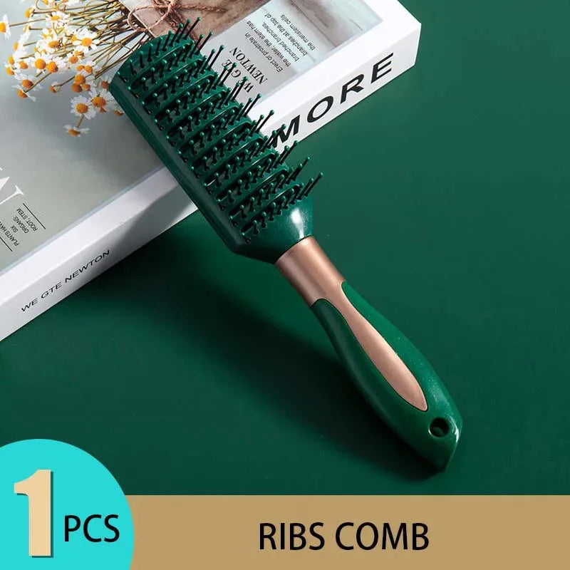 Peigne à coussin d'air ovale antistatique pour massage du cuir chevelu, outil exfoliant pour salon SPA, accessoire professionnel pour le coiffage et les soins capillaires