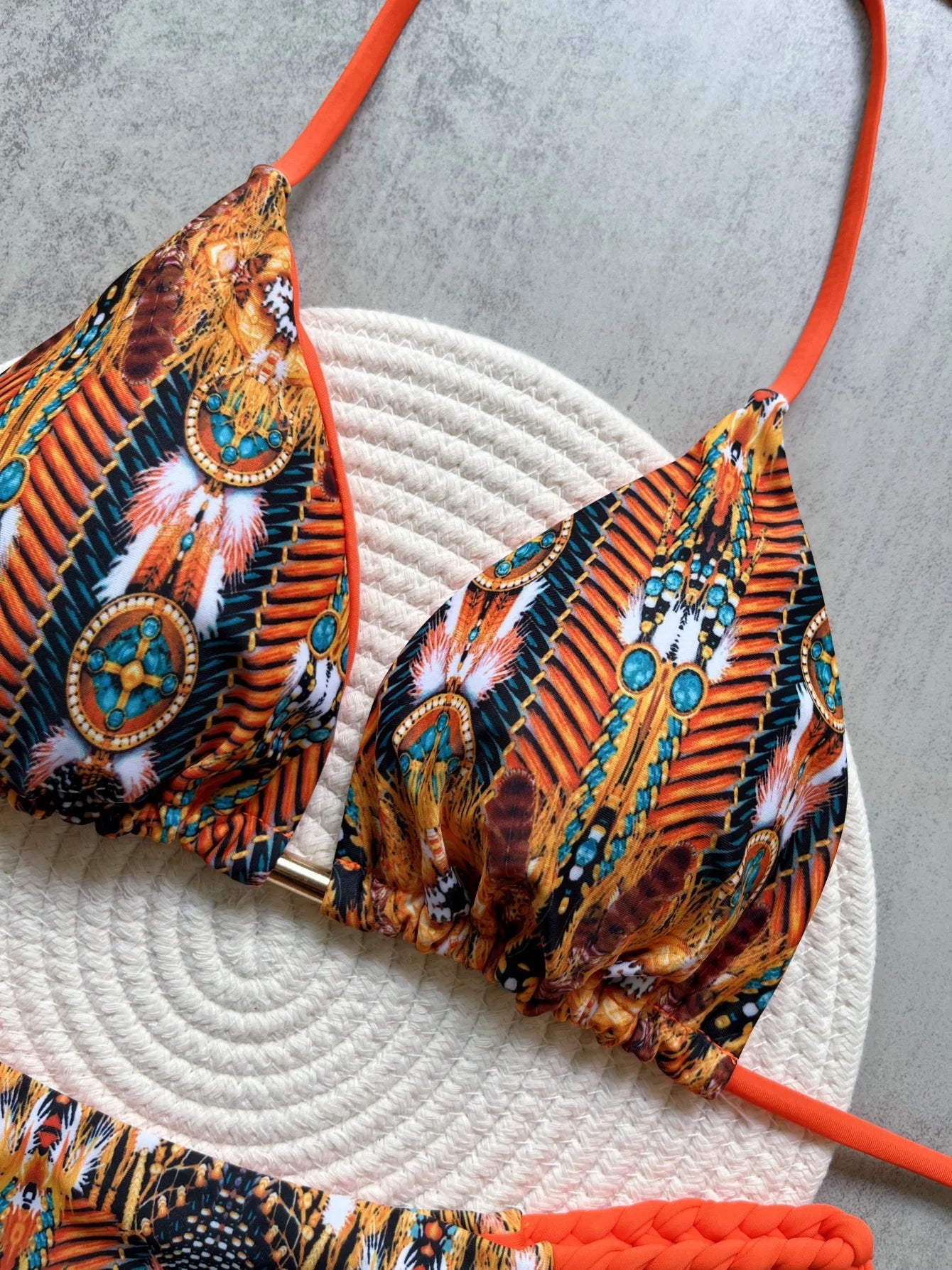 RUOTONSEPT imprimé licou Mini string coupe haute Bikini femme maillot de bain femmes maillots de bain deux pièces Bikini ensemble baigneur maillot de bain bain