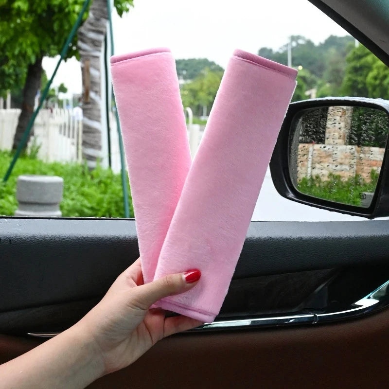 2pcs Seat Belt Covers Car Accessories Car Safety Belt Shoulder Pad for Adu