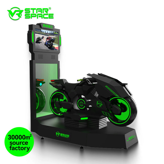 Simulateur de réalité 9D Vr, jeu de conduite de roue spatiale, jeu de course de moto 9D Vr