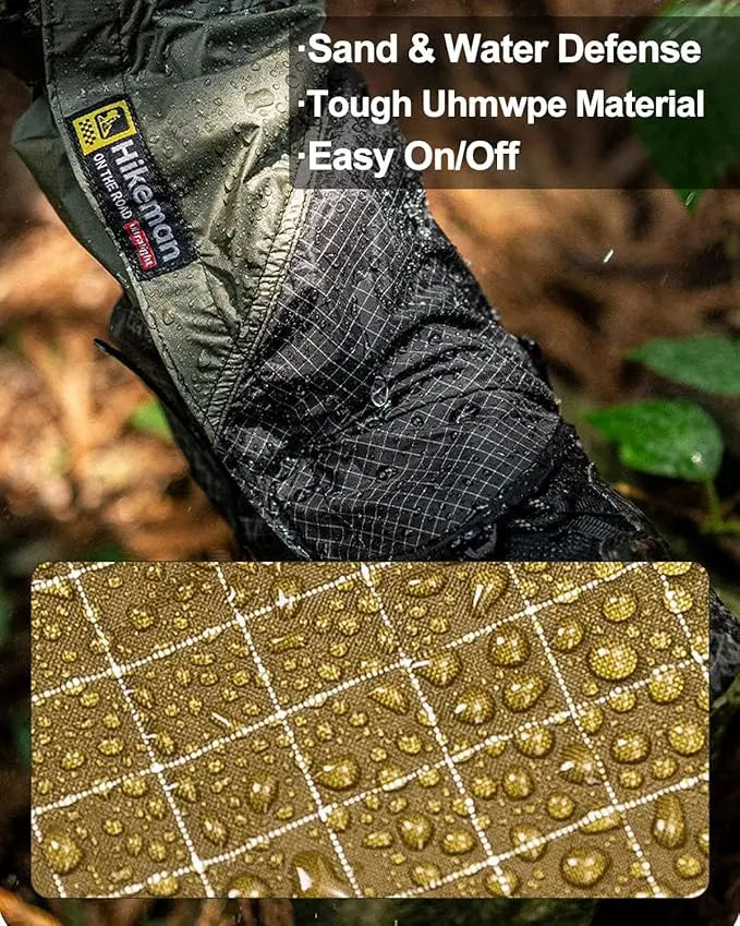 Guêtres de randonnée Dyneema pour l'extérieur, coupe-vent, imperméables, grandes protections de jambes, guêtres de trail pour le camping, le ski, la randonnée et le trekking dans le désert