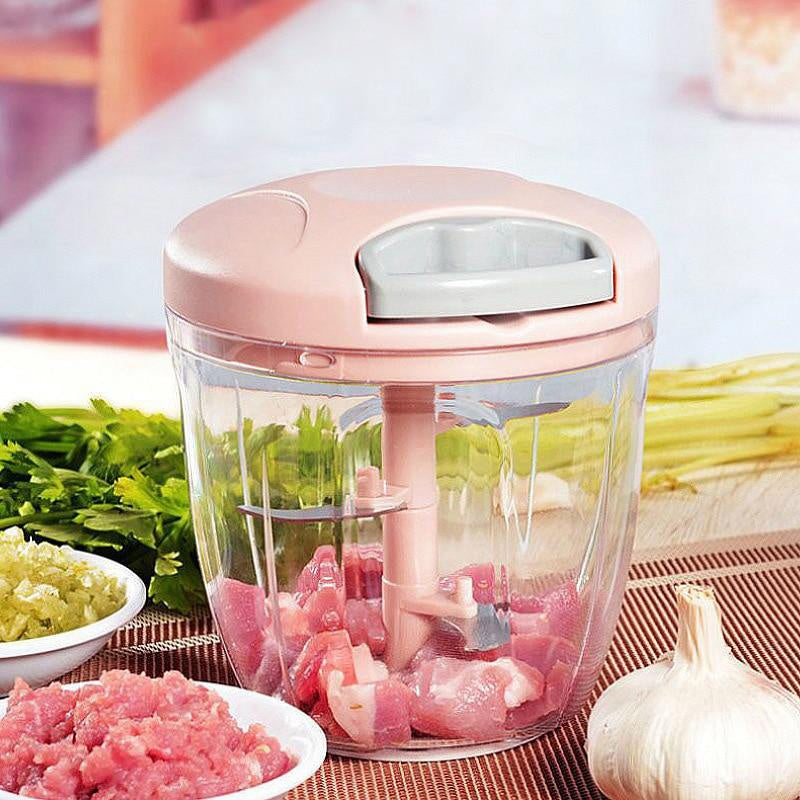 Hachoir à viande manuel 500/900ML, hachoir à ail rotatif, presse-ail, coupe-oignon et légumes, accessoires de cuisine