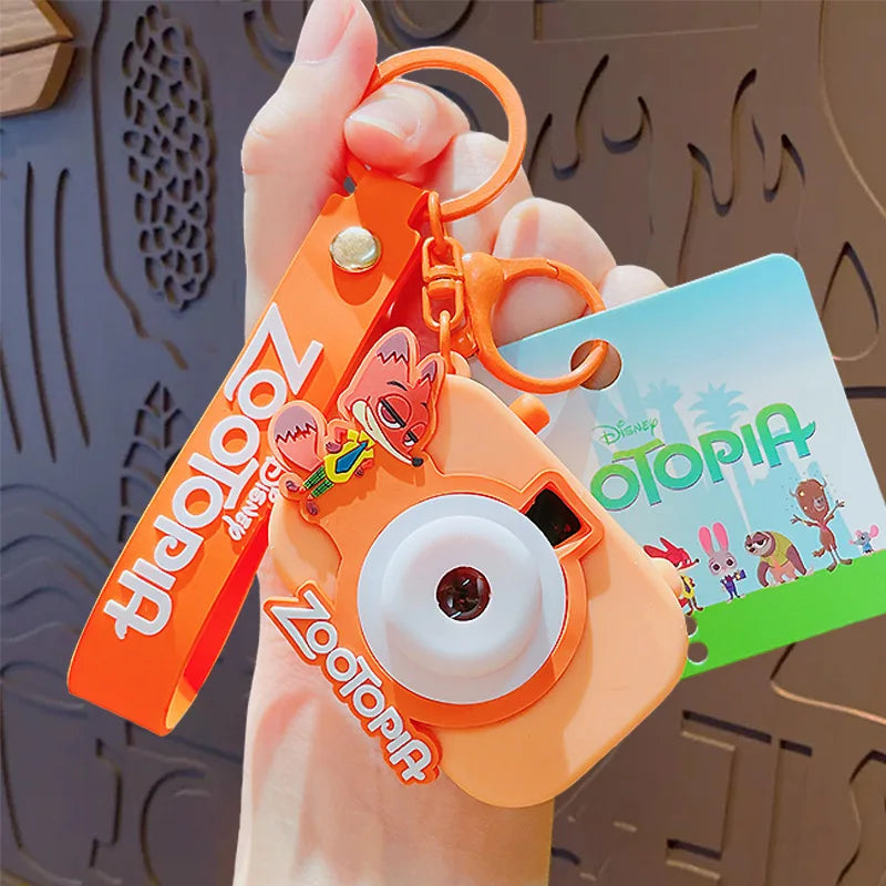 Original Zootopia Polaroid Camera Keychain, Creative Toy for Kids, Backpack Pendant, Kids' Gift, Birthday Party Souvenir