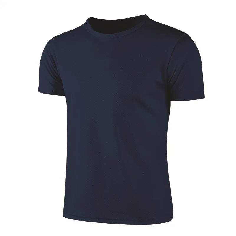 Camisetas de deporte de manga corta de secado rápido para hombre y mujer, camisetas de gimnasia, fitness, entrenamiento, correr, camisetas deportivas transpirables para adolescentes