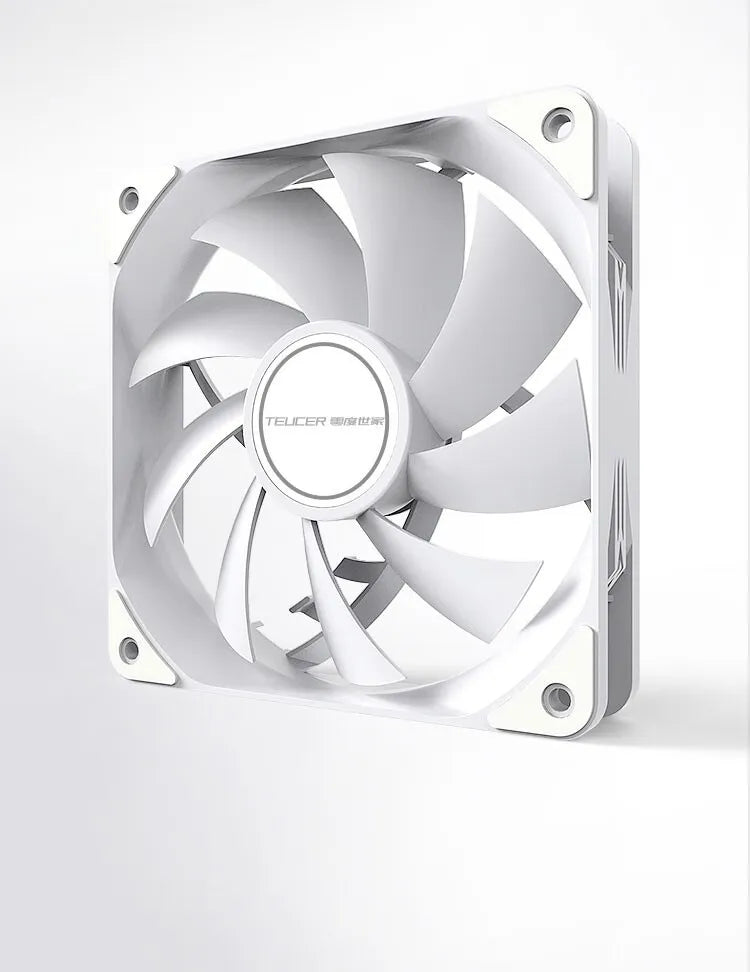 TEUCER PC boîtier d'ordinateur ventilateur PWM 4 broches 120mm silencieux 12CM ventilateur CPU refroidisseur ventilateur de refroidissement radiateur de refroidissement ventilateur 12V ajuster la vitesse du ventilateur
