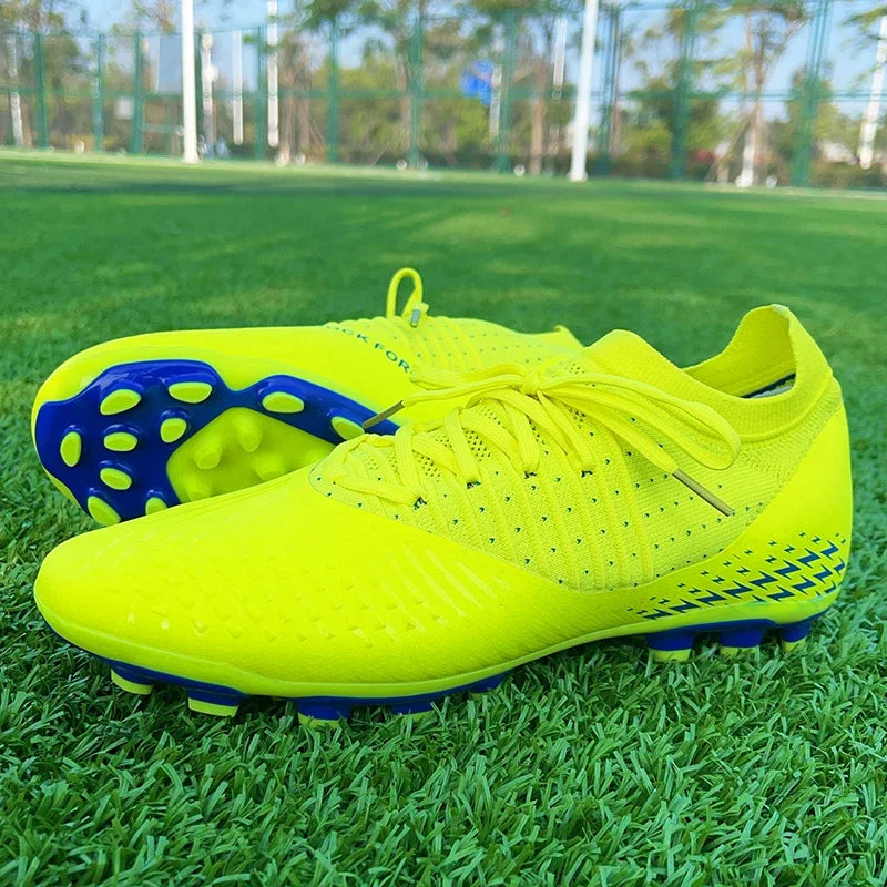 Chaussures de Football Tricot Respirantes FG — Crampons Professionnels Homme