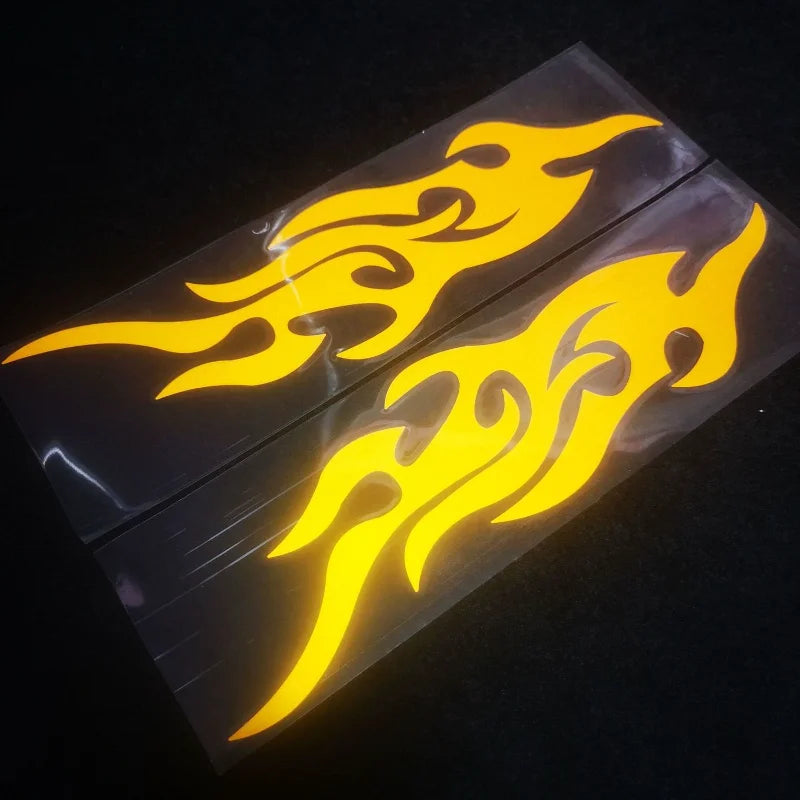 Autocollants réfléchissants de flamme de Moto, bande de feu fraîche auto-adhésive, autocollants modifiés, décoration de carrosserie de Moto, fournitures de Voiture