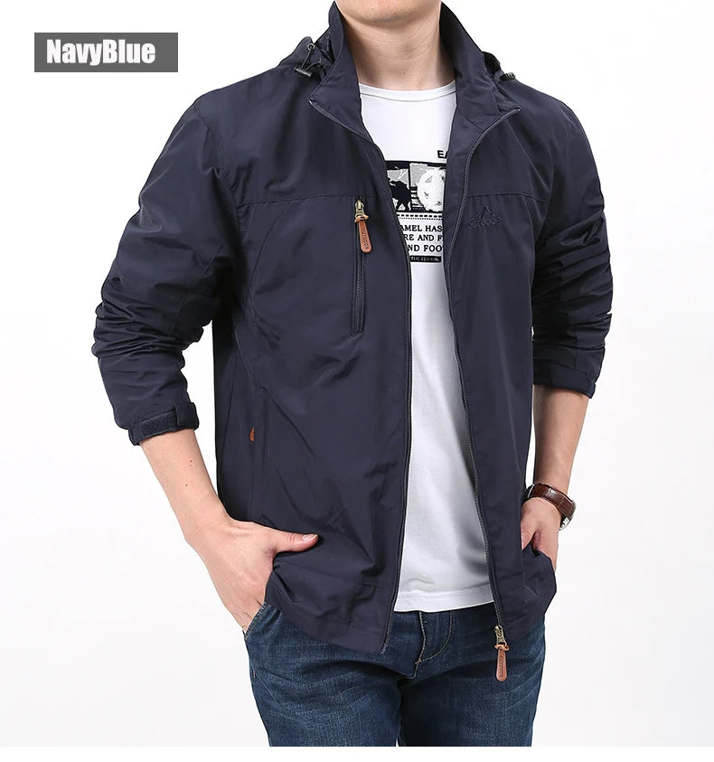 Vestes coupe-vent imperméables pour hommes et femmes, veste tactique décontractée pour randonnée, multi-poches, à capuche, pour la pêche