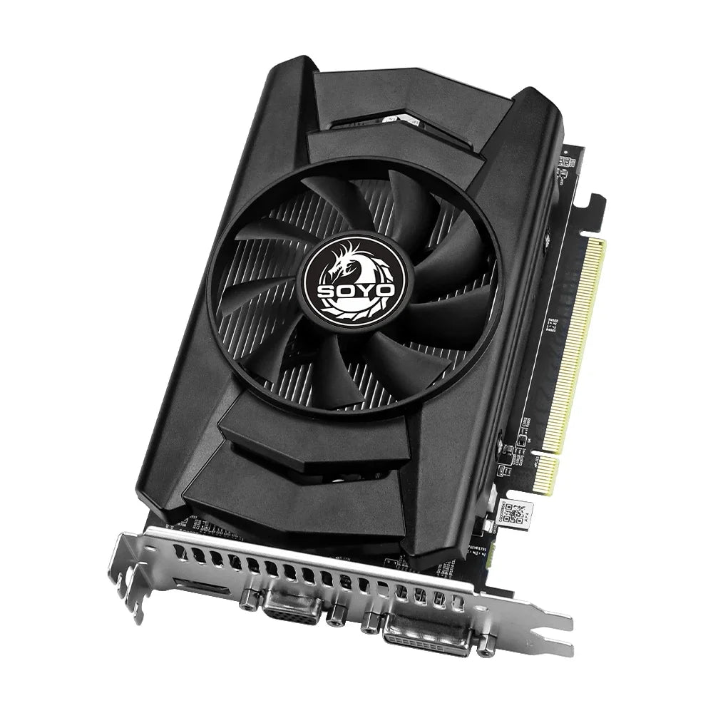 SOYO – carte graphique AMD Radeon R7 350, 4 go, mémoire DDR5, 128 bits, compatible HDMI, VGA, DVI, pour composants d'ordinateur de bureau