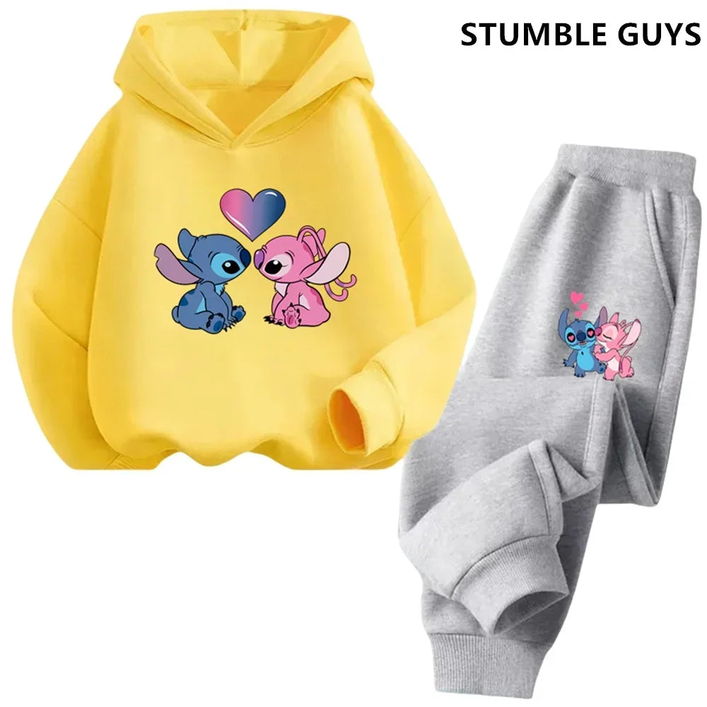 Kids Point Hoodies Spring Autumn Fashion Children Pullover Long Sleeve Tracksuit Printed Sweatshirts Boys Girls