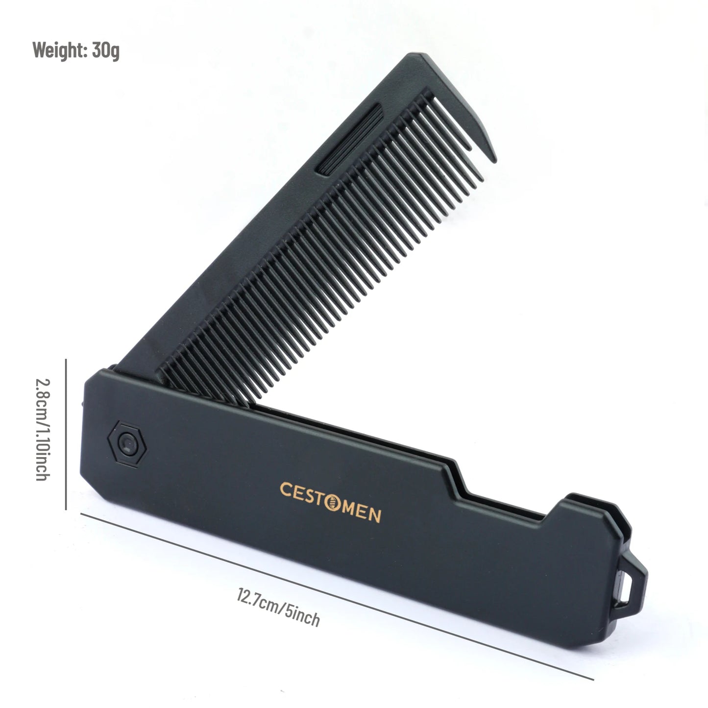 Nouveau 1/2/3 en 1 peignes pliants de poche en plastique à dents larges tête d'huile peigne barbe peignage barbier tondeuse peigne Salon outils de coiffure