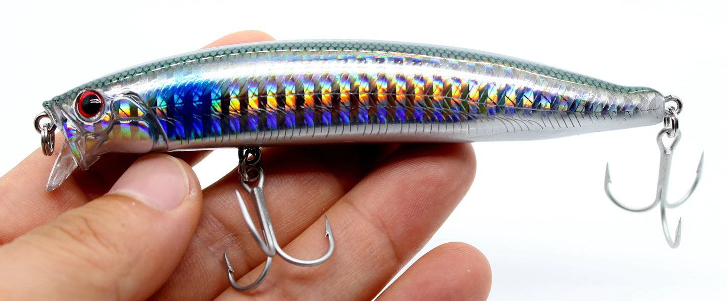 Leurre de Pêche Flottant Minnow Jerk — Wobbler Surface Carnassier