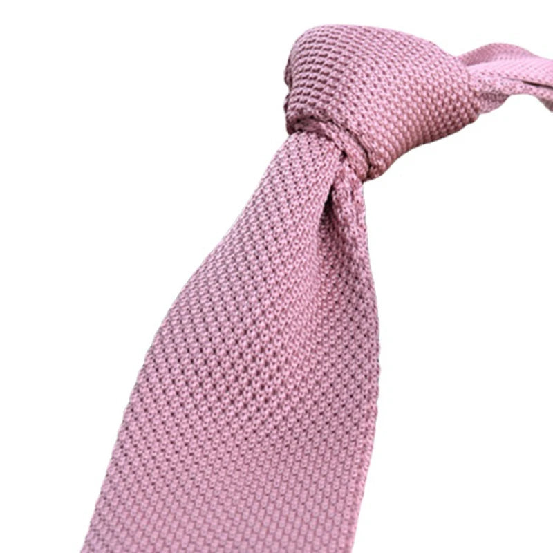 Corbatas de punto retro con rayas para hombres, estilo británico informal, formal de negocios, azul marino, rojo, marrón, corbatas hechas a mano, corbatín para esmoquin